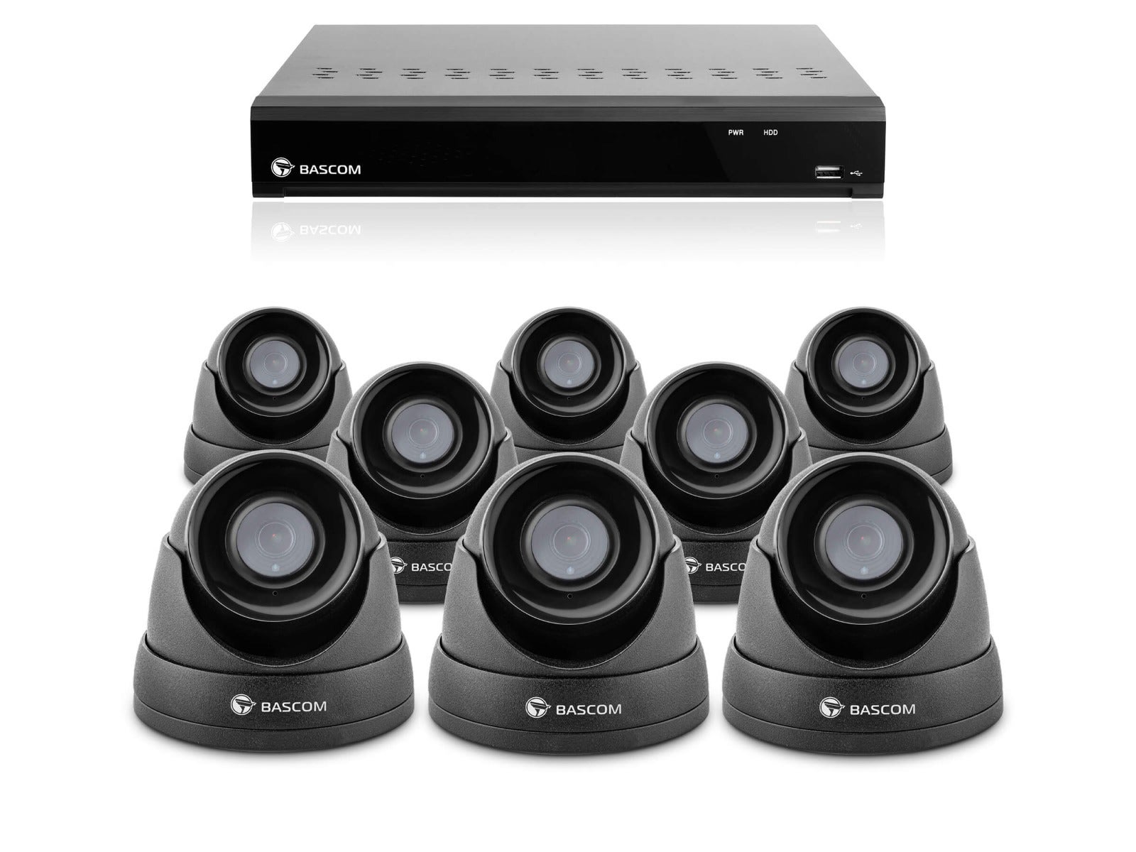 Kabelloses 8-Dome-System