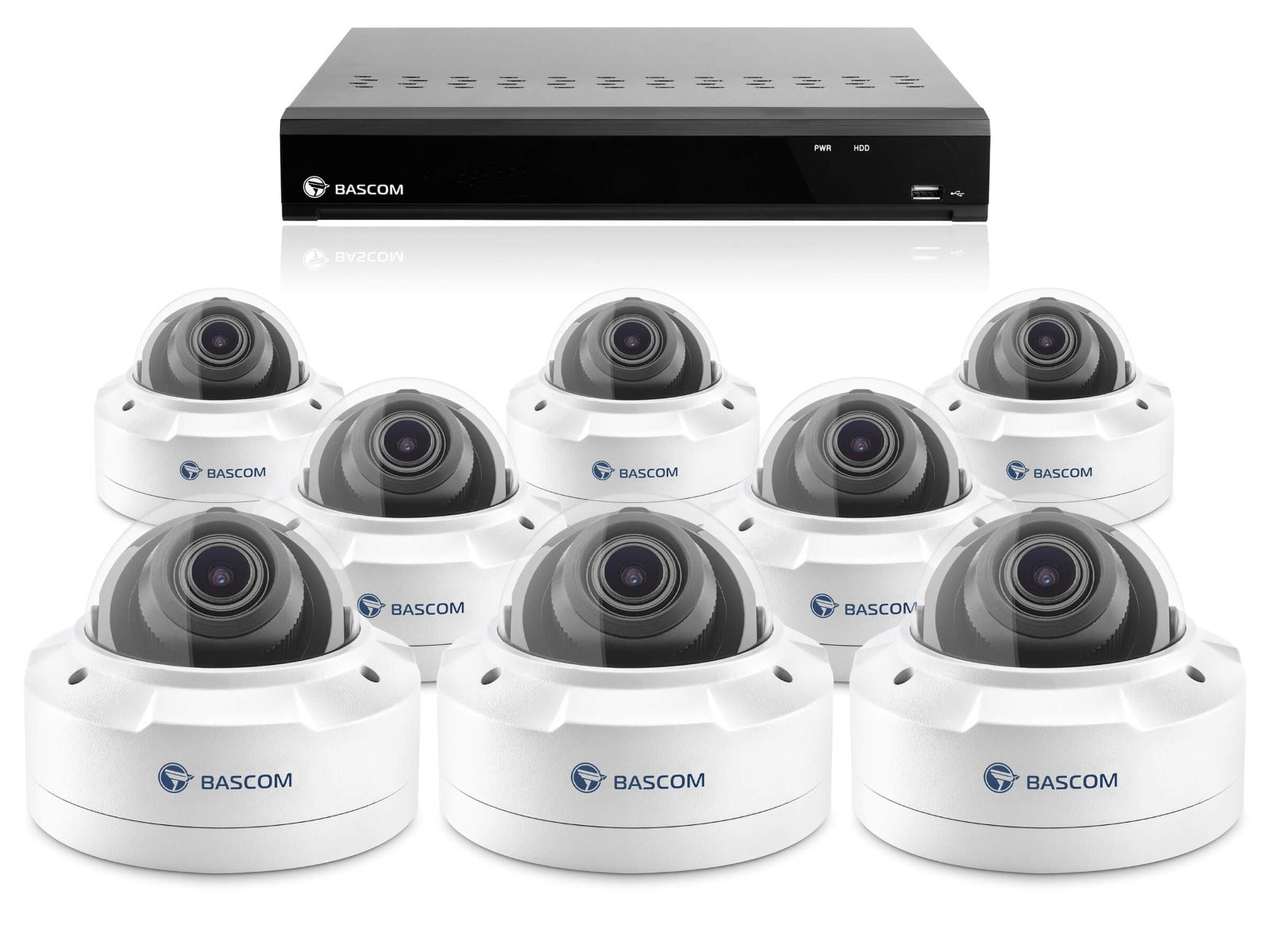 Kabelloses 8-Dome-System PLUS