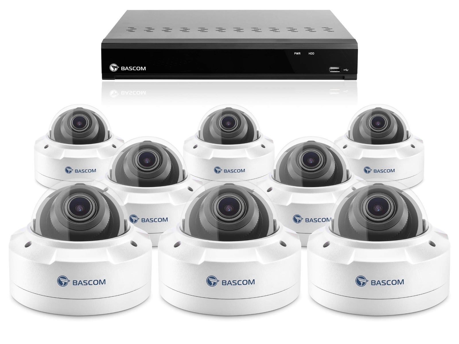 Kabelloses 8-Dome-System PLUS Kabelloses 8-Dome-System PLUS